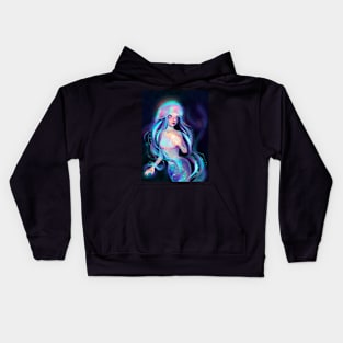 Opal Blue Mermaid Kids Hoodie